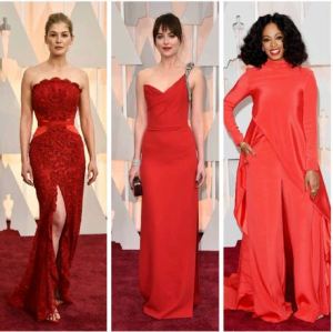 oscar ladies in red